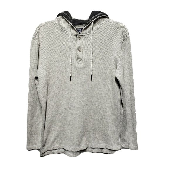 Amongst Others Other - Amongst Others American Legacy Size Medium Hooded Gray Thermal Henley Sweater